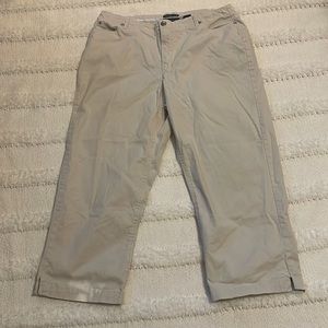 Vintage Crazy Horse Liz Claiborne capris stretch crop ankle pants khaki …